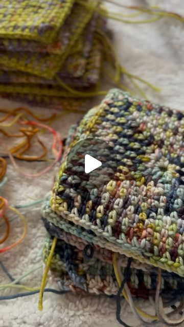 Emily Davies  #alwaysyarning on Instagram: "Adding a grey border to all of these moss stitch squares that I crocheted with @nicole_hueloco Farmer’s Market Collection last year. I think this is going to be a beautiful blanket!
.
.
.
#crochet #crochetblanket #crocheting #huelocoyarn #yarnstagram" Mixed Media Crochet, Moss Stitch Granny Square, Moss Stitch Crochet Blanket, Crocheting Squares, Square Cardigan Pattern, Granny Square Cardigan Pattern, Moss Stitch Crochet, Granny Square Dress, Diy Granny Square Bag