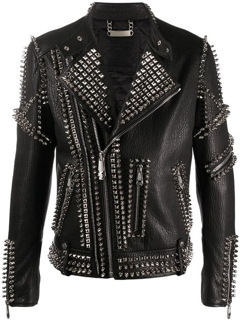 Studded Doberman Biker Jacket Black Studded Leather Jacket, Heavy Metal Clothing, Punk Jacket, Gothic Jackets, Studded Leather Jacket, Metal Spikes, Mens Black Jacket, Studded Jacket, Style Moodboard