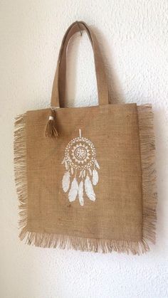 #BEAUTY ,#REALATIONSHIPS #Fashion #Outfits #Summer Outfits #Animals Jute Bags Design, Hessian Bags, Gold Tote Bag, Sac Diy, Diy Sac, Dream Dream, Handpainted Bags, Jute Tote Bags, Burlap Bags