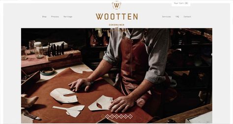 Wootten Apparel Website Design Web Design Awards, Handmade Leather Boots, Leather Craftsmen, Ecommerce Website Design, Leather Apron, Leather Workshop, Website Design Services, Best Web Design, Web Design Company