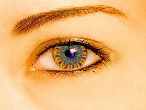 The Girl With Kaleidoscope Eyes! Kaleidoscope Eyes, Party Eyes, Photos Of Eyes, Crazy Eyes, Watercolor Flower Art, Eye Tattoo, Guys Be Like, Fall Vibes, Music Art