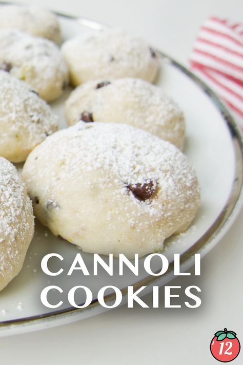 Canolli Cookie Recipes, Canolli Cookie Recipe, Cannoli Cookies Recipe, Cannoli Cookies, Italian Cannoli, Tomatoes Recipes, 12 Tomatoes Recipes, Italian Pastries, 12 Tomatoes