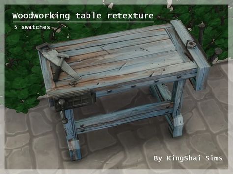 Woodworking Table, Activity Table, Sims Community, Electronic Art, Sims 4 Clothing, The Sims4, Sims 4 Custom Content, The Sims Resource, Sims 4 Mods