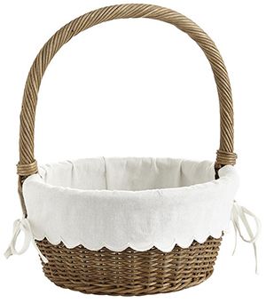 Easter Gifts for Babies and Toddlers - Danielle Moss Wicker Easter Basket, Easter Basket Liner, Creative Easter Baskets, Easter Bunny Basket, Bunny Basket, Basket Liners, Easter Gift Baskets, Personalized Towels, Ballard Designs