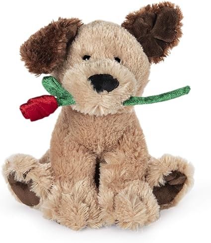 Amazon.com: GUND Deangelo Valentine's Day Dog Holding Red Rose Stuffed Animal Plush : Toys & Games Valentine Dog, Labradoodle Dogs, Valentines Day Dog, Dog Stuffed Animal, Dog Valentines, Red Rose, Winter Holidays, Animal Plush Toys, Stuffed Animal