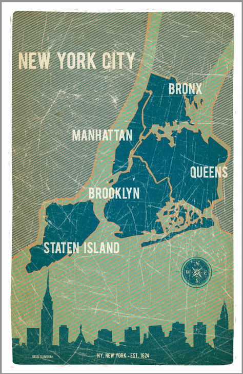 Denne illustration gav os vores inspiration til vores farveskema til vores Food Truck og dets hjememside Nyc Map, New York City Map, I Love Nyc, Empire State Of Mind, Ny City, I Love Ny, Nova York, I ❤ Ny, City Maps