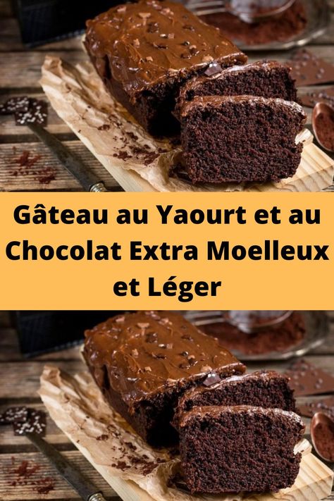 Gâteau au Yaourt et au Chocolat Extra Moelleux et Léger Cheesecake Simple, Dessert Leger, Dessert Vegan, Cake Chocolat, Tasty Chocolate Cake, Cookie Desserts, Mini Cakes, Food Inspiration, Nutella