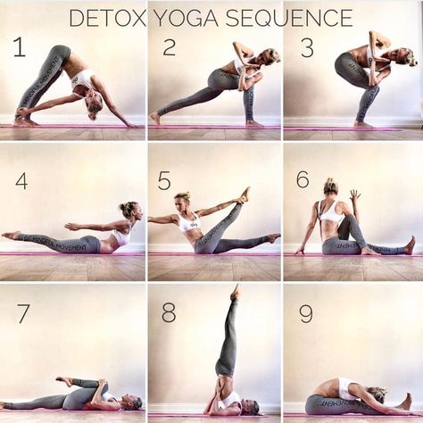 Upgrade Your Yoga Practice on Instagram: “Love this awesome detox yoga sequence by @ania_75! She recommends warming up with a few sun salutations and then holding each pose 5-8…” Yoga Inspiration Photos, Yoga Education, Yoga Detox, Yoga Teaching, Yoga Flows, Yoga Kundalini, Sun Salutations, Workout Inspo, Happy Yoga