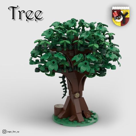 Lego Tree, Medieval Church, Lego Building Blocks, Summer Tree, Simple Tree, Summer Trees, Lego Castle, Diy Building, Lego Parts