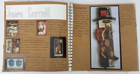 Joseph Cornell Artist Research Gcse, Gcse Artists, Gcse Sketchbook, Artist Research, Joseph Cornell, Gcse Art Sketchbook, Grade 9, Motivational Quotes Wallpaper, Sketch Books