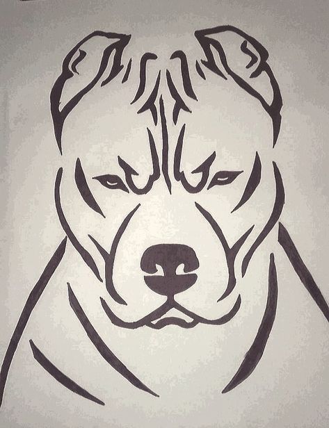 Pitbulls Drawing, Dogo Argentino Tattoo, American Bully Drawing, Pitbull Dog Drawing, Bully Drawing, Pitbull Drawing, Dolphin Drawing, Dog Drawing Simple, Rockabilly Art