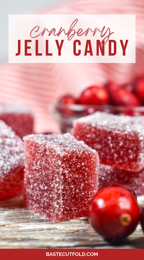 Jelly Nougat Candy, Gum Drop Candy Recipe, Candy Cranberries, Broken Glass Candy Recipe, Fruit Jelly Candy Recipe, Strawberry Candy Recipe, Cranberry Jelly Recipe, Cranberry Pepper Jelly Recipe, Jello Candy Recipe