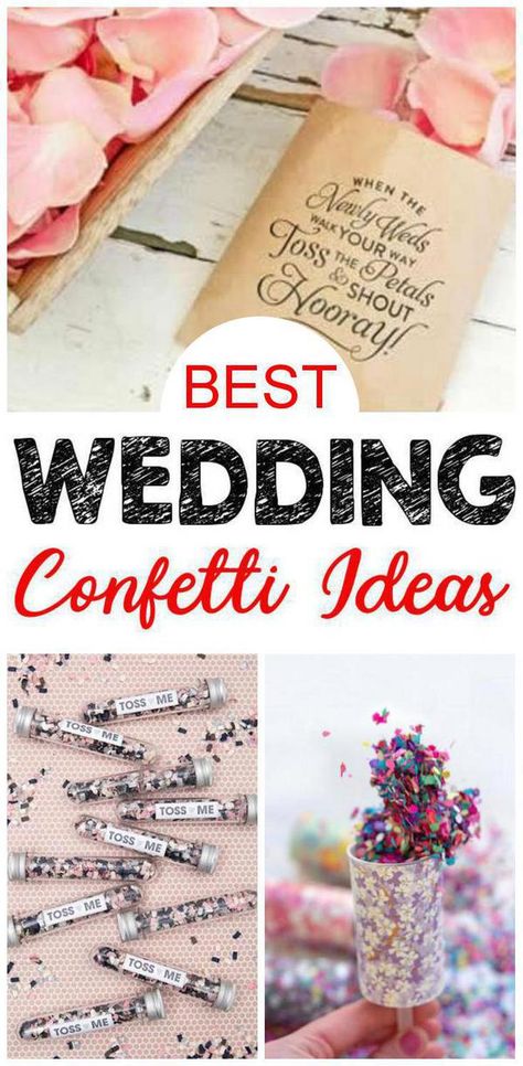 PERFECT DIY wedding confetti brides & grooms will love! BEST wedding confetti ideas - easy and cute homemade. DIY wedding confetti cones, DIY wedding confetti  dried flowers & more. DIY wedding ideas for confetti and can also be used as wedding decor. Check them out - wedding guest will love these DIY wedding confetti send off ideas. Unique Confetti Ideas Wedding, Confetti Flowers Wedding Ideas, Confetti Alternatives Wedding, Confetti Containers For Wedding, Confetti Ideas For Wedding, Wedding Confetti Ideas, Diy Wedding Confetti, Diy Confetti Cones, Homemade Confetti