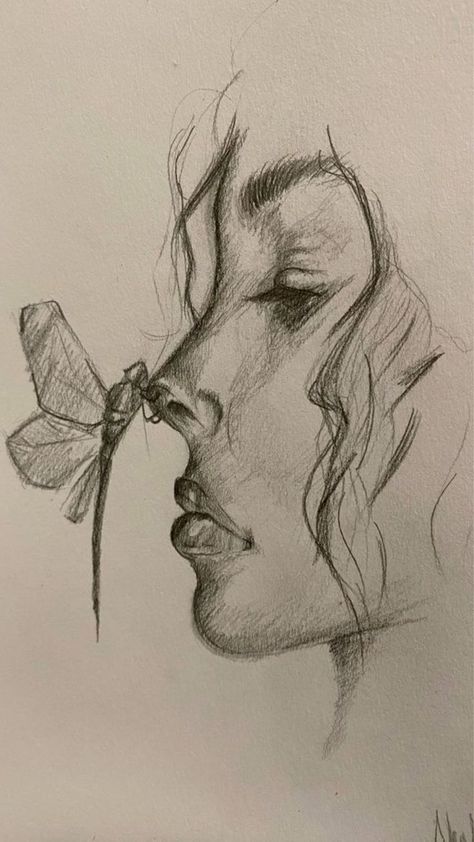 Meaningful Things To Draw, Feminine Sketches, Good Sketches, Special Drawings, Drawing Of Woman, Pencil Sketch Images, Cool Pencil Drawings, Meaningful Drawings, Easy Drawings Sketches