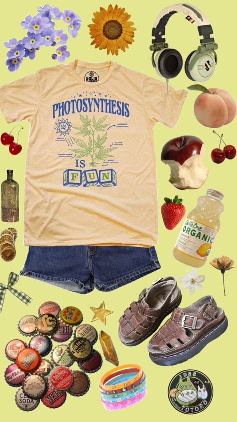 Kidcore Summer Outfit, Aesthetic Person, Kidcore Clothes, Shuffles Summer, Hippie Fits, Cutest Clothes, Outfit Boards, Outfit Aesthetics, Core Wardrobe