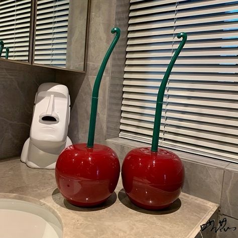 Restaurant Bathroom, Toilet Bowl Brush, Toilet Brushes And Holders, Creative Bathroom, Garage Storage Organization, Corner Wall, Toilet Cleaning, Toilet Accessories, Toilet Bowl