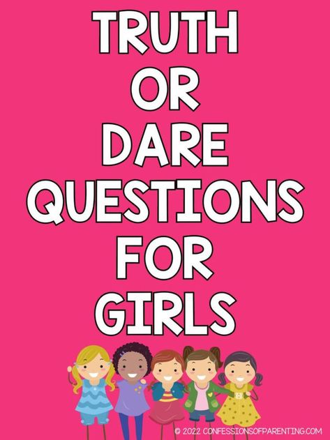 Discover 200+ truth or dare questions perfect for a memorable girls' night. Laughs & bonding guaranteed! Best Truth Or Dare Questions, Best Truth Or Dare, Questions For Girls, Truth Or Truth Questions, Truth Or Dare Questions, Dare Games, Dare Questions, Girl Truths, Truth Ideas