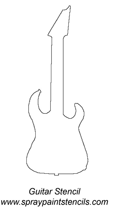 guitarstencil-stencil.gif 685×1,235 pixels Guitar Stencil Free Printable, Guitar Stencil, Stencil Free Printable, Guitar Template, Guitar Birthday Cakes, Pop Star Party, Animal Stencils, Shapes Drawing, Printable Stencils