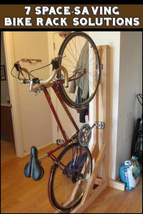 Bike Storage Apartment, Bicycle Storage Rack, Indoor Bike Rack, Garage Velo, Indoor Bike Storage, Diy Bike Rack, Outdoor Bike Storage, Girls Apartment, Casa Garage