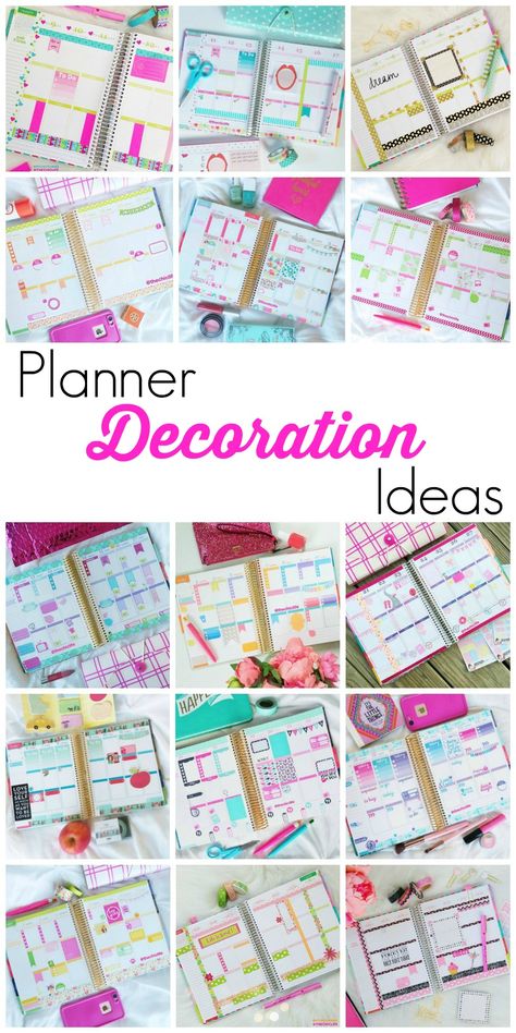 Planner Decoration Ideas for your Erin Condren Life Planner (Vertical Layout) - photos for monthly and weekly layouts since 2015! Erin Condren Life Planner Vertical, Planer Organisation, Vertical Layout Planner, Digital Bullet Journal, To Do Planner, Happy Planner Layout, Planner Vertical, Planner Tips, Planner Obsessed