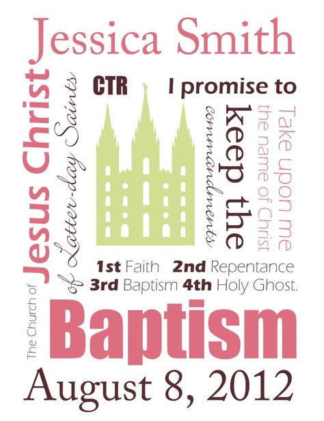 free customizable Baptism printable by sweetbriar sisters blog! You could do anything really with this! Personal progress, newborn baby, and marriage even! Lds Baptism Gifts, Boy Styles, Lds Baptism, Lds Primary, Lds Church, Utila, Subway Art, Baptism Invitations, Kids Church