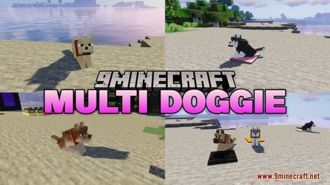 Minecraft Dog Mods, Minecraft Dog, Minecraft Texture Pack, Minecraft Dogs, Gray Dog, Grey Dog, Different Dogs, Minecraft Mods, Texture Packs