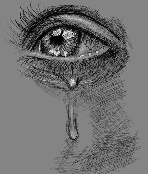 Ojos Ideas Dibujo, Eyes Looking Up Drawing, Crying Eye Sketch, Eye With Tear, How To Draw Tears, Eye Tear, Simple Draw, Crying Eyes, Eyeball Art