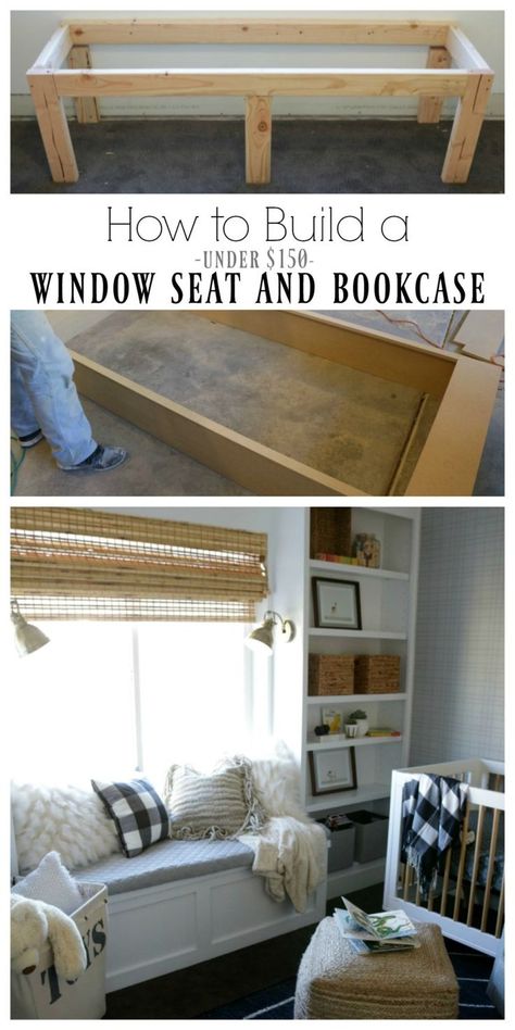 Build A Window Seat, Build A Window, Bedroom Window Seat, Diy Window Seat, Built In Window Seat, Window Seat Kitchen, Window Seat Design, Window Seat Storage, Window Seats