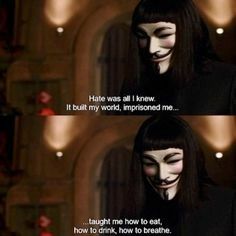 #VForVendetta (2005) Quirky Movies, V For Vendetta Quotes, V For Vendetta Movie, Vendetta Quotes, V Pour Vendetta, 5th Of November, Shooting Camera, Best Movie Lines, Best Movie Quotes