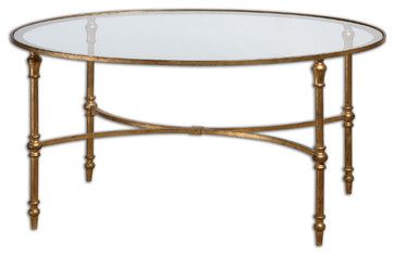 Vitya from Houzz Oval Glass Coffee Table, Brass Coffee, Traditional Coffee Table, Iron Coffee Table, Gold Coffee Table, Oval Coffee Tables, Coffee Tables For Sale, Table Cafe, Cool Coffee Tables