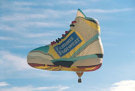 Famous Footwear  Hot Air Balloon Air Ballons, Beautiful Balloons, Hot Air Balloon Festival, Big Balloons, Hot Air Balloon Rides, Flying High, Above The Clouds, Balloon Art, Famous Footwear