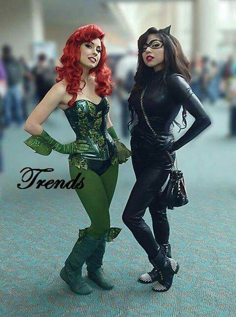 Poison Ivy Kostüm, Best Friend Costumes, Easy College Halloween Costumes, Costume Closet, Ivy Costume, Poison Ivy Costumes, Friend Costumes, Diy Placemats, Gotham Villains