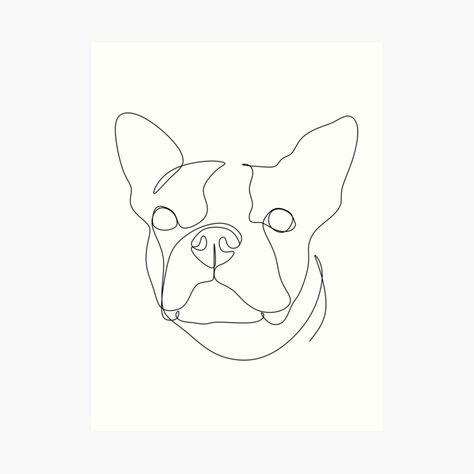 Tattoo Touch Up, Dog Logo Design, French Bulldog Art, Single Line Tattoo, Single Line Drawing, Flower Icons, Pet Clinic, Scandinavian Print, Subtle Tattoos