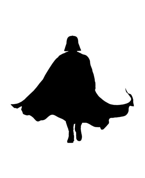 Darth Vader Cape, Darth Vader Silhouette, Oracal 651, Walking Sticks, Decals Stickers, Human Silhouette, Cape, Darth Vader, Star Wars