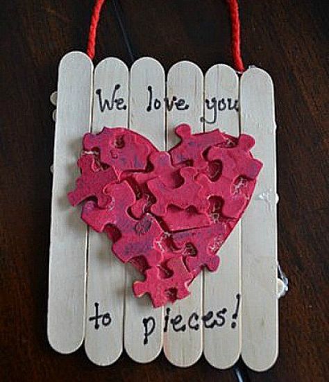 Puzzle Activities For Kids, Puzzle Theme, Make A Puzzle, Puzzle Piece Art, Puzzle Activities, Valentines Puzzles, Puzzle Piece Crafts, Puzzle Ideas, Puzzle Necklace