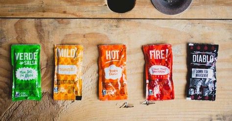 Taco Bell Unveils Hottest Sauce Packet Ever 8 Scorching Hot Sauces ... Taco Bell Diablo Sauce Recipe, Taco Bell Sauce Packets, Taco Bell Hot Sauce, Diablo Sauce, Taco Bell Sauce, Beer Packaging Design, Ra Boards, Hot Salsa, Hot Sauces