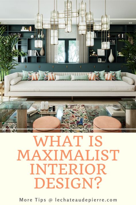 Maximalism is more than a design style; it is an expression of who you are. If you enjoy color and the use of many different patterns and textures, then head over to the blog and grab more tips to design a room full of Maximalist flare. Modern Maximalist Interior Design, Maximalism Interior Design, Maximalism Interior, Maximalist Interior Design, Maximalist Interior, Luxe Decor, Maximalist Design, Interior Design Courses, House Deco