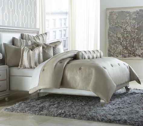 Paparazzi Reversible Comforter Set Luxury Comforter Sets, Bedroom Comforter Sets, Luxury Bedding Master, Best Bedding Sets, Michael Amini, Luxury Bedding Set, Luxury Bedding Collections, Twin Bed Sets, King Comforter Sets