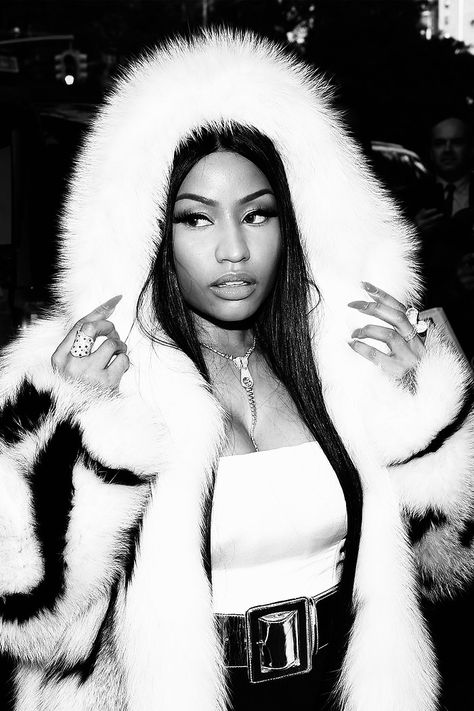 Vertical Poster, World Music, Nicki Minaj, Black And White, Music, White, Black