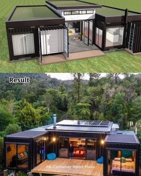 Container Home Plans, Shipping Container Home Designs, Storage Container Homes, Shipping Container House Plans, Shipping Container Home, Container Buildings, Tiny House Community, Building A Container Home, Container Architecture