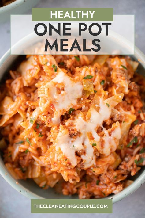 The Best Healthy One Pot Meals for an easy dinner! These One Pot Recipes are perfect for busy week nights when you need a healthy, easy meal! One Pot Meal Prep Healthy, One Pot Dinners Healthy, One Pot Recipes, Healthy One Pot Meals, Easy Veggie, Easy One Pot Meals, Pan Meals, Prep Recipes, One Pan Meals