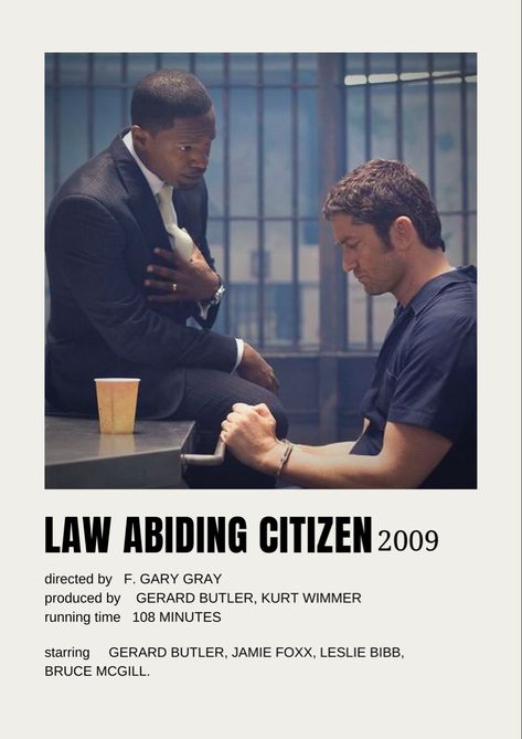 Alternative movie poster by Karen Osejo. Law Abiding Citizen Poster, Projection Room, Netflix Hacks, New Movie Posters, Classic Films Posters, Movie Recommendations, Law Abiding Citizen, New Movies To Watch, Movie Moments