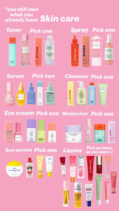 Bubble Skincare, Facial Routine Skincare, Preppy Skincare, Essential Makeup, Face Skin Care Routine, Extracurricular Activities, Skin Care Routine Order, Skin Care Toner Products, Perfect Lipstick