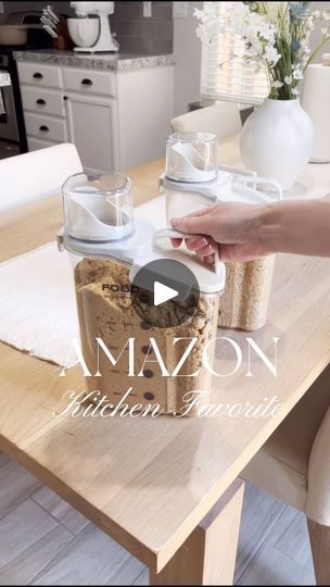 72K views · 3.4K reactions | Comment ✨SHOP✨ for a DM with the link to these airtight containers that keep your dry food and ingredients fresh for longer and keep your pantry organized 🙌🏻🤍

Follow us @inspiredshopperss for more of our Amazon favorites! 

#amazonhome #amazonkitchen #amazonkitchenfinds #amazonhomehack #amazonhome #amazonhomefavorites #amazonmusthaves #amazonfavorite #amazonhomefavorites #organization | Darian | AMAZON FINDS | inspiredshopperss · Original audio Airtight Containers, Favorite Kitchen, Pantry Organization, Home Hacks, Pantry