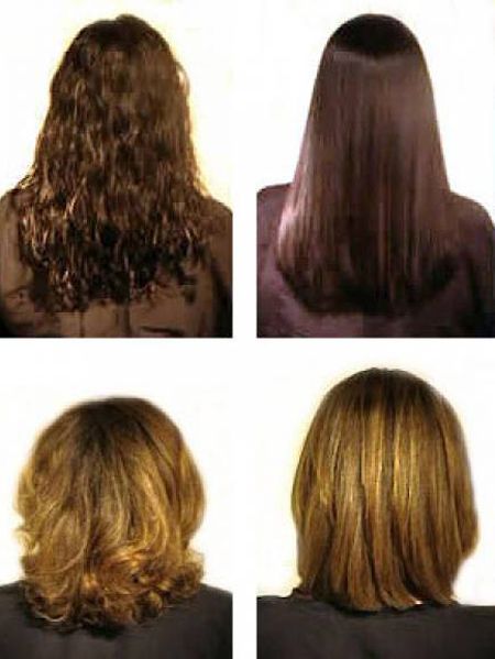 Permanent Hair Straightening: What, When and How? Hair Relaxing Before And After, Straight Hair Perm Before And After, Hair Relaxer Before And After, Perm Straightening, Relaxer Styles, Chemical Hair Straightening, Hair Relaxing, Chemically Straightened Hair, Permanent Hair Straightening