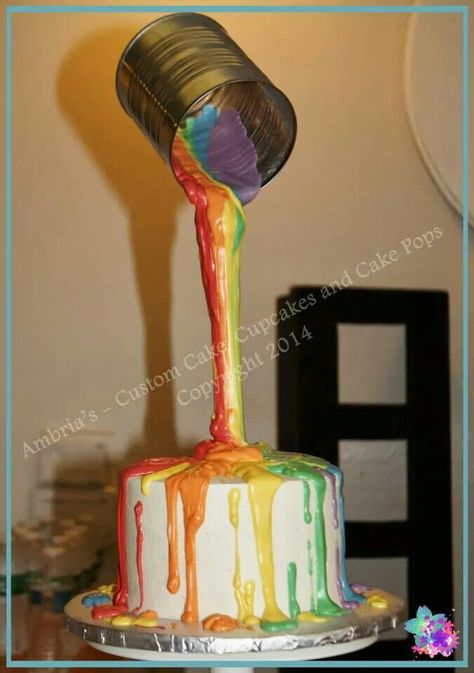 Gravity cake Can Cakes, Antigravity Cake, Floating Cake, Gravity Cakes, Anti Gravity Cake, Gay Wedding Cakes, Wacky Cake, Baking Theme, Artist Cake