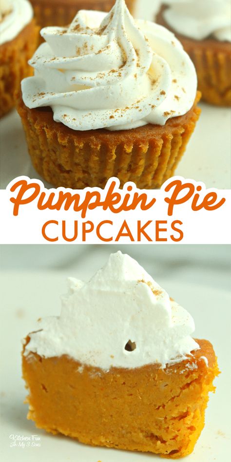 Dessert Recipes Thanksgiving, Desserts Pie, Chip Dips, Thanksgiving Desserts Pumpkin, Pumpkin Pie Cupcakes, Pumpkin Pie Spice Mix, Pie Cupcakes, Pie Pumpkin, Recipes Thanksgiving