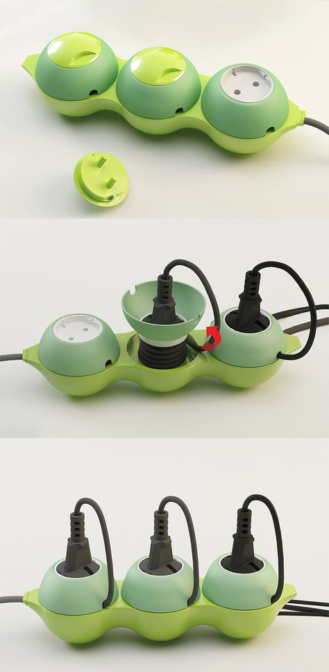 The 'Arrangement PEA' is a multi-tap power extension which offers one simple solution for tidying up cables directly on the unit...  READ MORE at Yanko Design! Bionic Design, Industrial Design Sketch, Bang And Olufsen, Design Research, Yanko Design, Cool Technology, Tidy Up, New Gadgets, Tech Gadgets