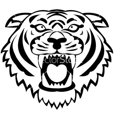 Tiger head tattoo vector Picture Of Tiger, Tiger Face Tattoo, Tiger Head Tattoo, Tiger Vector, Tiger Birthday, Tattoo Vector, Tiger Drawing, Cartoon Tiger, Head Tattoo