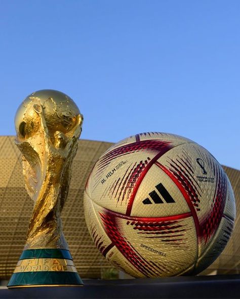 World Cup Ball 2022, Qatar Football, Worldcup Football, Soccer World Cup, Football Trophies, World Cup Football, Football World Cup, Football Boyfriend, 2022 Fifa World Cup